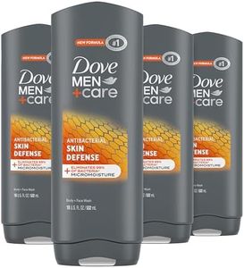 Dove Men+Care Body Wash Skin Defense 4 Count For Smooth and Hydrated Skin Care Effectively Washes Away Bacteria While Nourishing Your Skin 18 oz