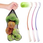 Petopedia 1x 64cm Long Dog Ball Launcher for Dogs with 10 DOG BALLS Assorted Dog Toys Dog Ball Thrower Tennis Balls for Dogs Strong Grip Hands Free Pick Up Throw