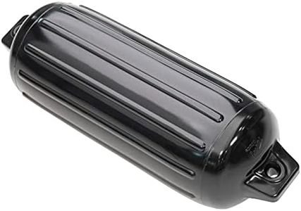 Taylor Made Products 952622 Super Gard Inflatable Vinyl Boat Fender, 6.5 x 22 inch, Black