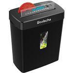 woolsche Paper Shredder, 10-Sheet Cross Cut with 3.43-Gallon Basket, P-4 Security Level,3-Mode Design Shred CD and Credit Card, Durable&Fast with Jam Proof System for Home Office (ETL), Black