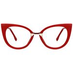 Zeelool Cat Eye Glasses Frame for Women Jacqueline FP0669-01 Red