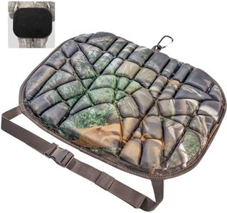 BLISSWILL Hunting seat Cushion，Stadium Cushion，100% Memory Foam Silent Lightweight for Camping, Hunting, Fishing，Camping，Outdoor（New Leaf Camouflage）