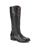 Frye Women's Melissa Button Lug Tall Knee High Boot, Black-Sandy, 4 UK