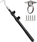 Bytcew Attic Pull Down Hook System Kit, Extendable Ladder Door Stairs Puller Rod Pole, Replacement for Ropes Cord String