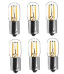 Best to Buy (10-PACK) BA15s Bayonet Base 1.5W LED Omni Bulb Clear Cover Warm White for #93 #1141 #1156 RV Interior / Ceiling / Porch Lights Replacement + UV Meter