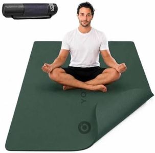 YOTTOY Large Yoga Mat, TPE, Non-Slip, 75x40x1/2 Inch, with Strap, Towel and Bag, for Pilates and Workout