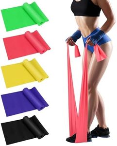 Resistance Bands Set for Working Out, Exercise Bands with 5 Resistance Levels, Skin-Friendly Elastic Bands with Carrying Pouch for Home Workout, Strength Training, Yoga, Pilates