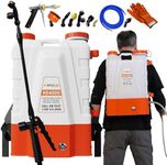 PetraTools 4 Gallon Battery Powered Backpack Sprayer Family â€“ Extended Spray Time Long-Life Battery Included - Backpack Sprayer Battery Powered