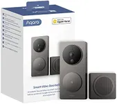 Aqara Video Doorbell G4 (Chime Included), 1080p FHD HomeKit Secure Video Doorbell Camera, Local Face Recognition and Automations, Wireless or Wired, Supports Apple Home, Alexa, Google, IFTTT, Gray