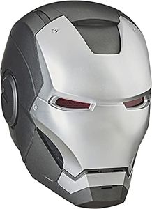 Avengers Marvel Legends Series War Machine Roleplay Premium Collector Electronic Helmet with LED Light FX, Grey