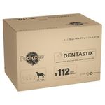 Pedigree DentaStix 112 Sticks Functional Snacks, Daily Dental Chews for Large Dogs (25 kg+), Megapack