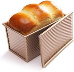 Loaf Pan with Lid, Non-Stick Bread Pan Bakeware Durable Carbon Steel Bread Toast Mold with Cover Bread Pan for Baking Bread Pan Bread Tin for Homemade Cakes, Bread and Meatloaf