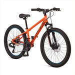 Schwinn High Timber ALX Youth/Adult Mountain Bike, Aluminum Frame and Disc Brakes, 24-Inch Wheels, 21-Speed, Orange