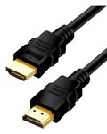 4K HDMI Cable High Speed HDMI Lead HDMI Support ARC HDR 3D Ethernet Compatible with LED OLED QLED TV Blu-ray Player PS5/PS4 DVD Xbox Projector Soundbar Sky PC Laptop - 0.5m/1m/1.8m/2m/3m/5m (1.8m)