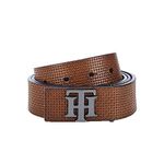 Tommy Hilfiger Johan Leather Casual Belt For Men - S - 80Cm, Tan