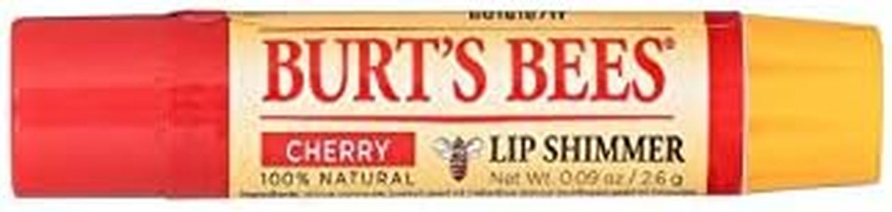 Burt's Bees Lip Shimmer, Cherry 0.09 Ounce (Pack of 4)