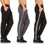 DARESAY 3 Pack: Mens Athletic Pants with Pockets, Mens Sweatpants, Men's Lightweight & Breathable Joggers (Up to 3XL)
