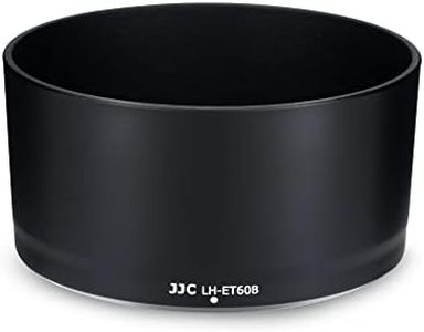 JJC ET-60B Lens Hood for Canon RF-S 55-210mm f/5-7.1 is STM Telephoto Zoom Lens on Canon R50 R100 Replaces Canon ET-60B with Reversible Design, Compatible with 55mm Filter and Lens Cap