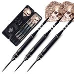 CUESOUL Dragon Deluxe Brass Steel Tip Darts Pack 21 23 25 Grams Darts Set-004 F004 21 Grams