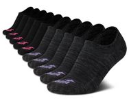 Avia Women?s Socks ? Lightweight No Show Liners, Performance or Casual (10 Pack), Size Shoe size: 4-9, Black Comfort