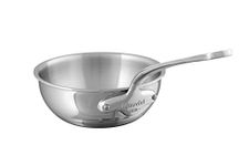 Mauviel M'Cook 24 cm Stainless Steel Curved Splayed Saute Pan