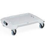 L-BOXX Brand - Anthracite Color Compact Style L-BOXX Roller, 4 Wheels, 100 kg Load Capacity, Stackable by Innovative Click System, Integrates with Vehicle Equipment