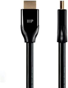 Monoprice 134208 Certified Premium HDMI Cable - Black - 3 Feet (3 Pack) 4K@60Hz HDR 18Gbps 28AWG YUV 4:4:4