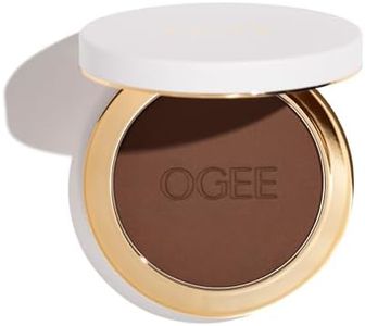 Ogee Sculpted Skin-Perfecting Powder (Basalt - FULL SET (Case & Refill)) Makeup Setting Powder - 70% Organic Ingredients