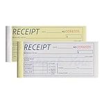 suituts 12 Pack Money and Rent Receipt Books, 2-Part Carbonless, 2.75x6 Inch Pocket Size, Duplicate Receipt Invoice Book for Small Business (Total 600 Sets)