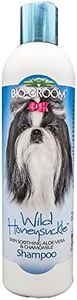 Bio-Groom Wild Honeysuckle Natural Scents Shampoo for Dogs, Replenish Dogs Moisture and Maintain Coat Healthy, Silky, Shiny, Nourishes Skin and Keep Them Smelling Fresh, 355 Milliliter