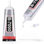 B-7000 Clear Adhesive Glue for Rhinestone Crafts, Jewelry, Fabric, and Screen Repair - High Viscosity Multi-Purpose (50ML / 1.68 fl. oz) (1PCS)