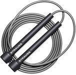 Strauss Skipping Rope for Men and Women| Jumping/Jump Rope |Speed Skipping Rope for Kids, Women & Men| Girls Rassi Jumping |Ideal for Men Exercise & Gym, (Grey)