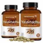 Herb Essential Yashtimadhu (Licorice) Tablets,500 mg, 120 Tablets For Respiratory & Gastric Wellness