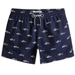 MaaMgic 5.5" Mens Swim Trunks with Mesh Lining Quick Dry Mens Bathing Suit Shorts