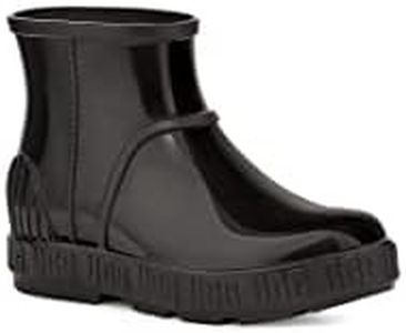 UGG Girls K DRIZLITA Rain Boot, Black Black, 6 Big Kid US