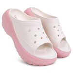 CASSIEY Latest Comfortable & Lightweight Women's Casual Clogs/Sandals for Girl's and Women's | Anti-Skid | Waterproof Heel Sandals for Girls/Ladies- Pink