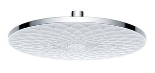 ARTRIE- EDA101- Automatic Self Cleaning ABS Over-Head Shower, Diamond Cut Design, 10 Years Leakage Warranty (9 inch, White & Chrome)