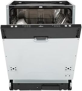 Willow WDW1460I 60cm Integrated Dishwasher with 14 Place Settings, Half Load Function, Delay Start, 6 Wash Programs, LED Indicator