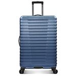 U.S. Traveler Hardside 8-Wheeled Spinner Luggage with Aluminum Handle System, Navy