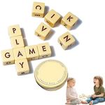 Qless Dice Game, Scrabble Board Game with 12 Dice Letters, Travel Scrabble Game with Case, Portable Qless Dice Game for Camping Games Family Education