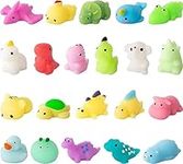 21Pcs Mochi Squishy Toys, Kawaii Animal Fidget Toy Relieves Stress and Anxiety Cute Mochi Squeeze Toys Squishies Toy for Kids & Adults, Easter Basket Stuffers Gifts, Easter Egg Fillers