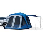 Napier Sportz SUV Tent with Screen Room | 10'x10' Vehicle Camping Tent with 7'x6' Screen Room and Awning | Fits All CUVs, SUVs, Minivans | Sleeps 6 Adults | Blue/Gray | Model 84000