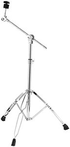 Cymbal Stand Straight & Boom Cymbal Stand Braced Legs Height & Angle Adjustable Drum-kit Cymbal Support Rack Heavy Duty Boom/Straight Combo with Rubber Feet ALKOY