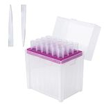 5ml Pipette Tips - Four E's Scientific Universal 5000ul Pipette Tips Racked RNase/DNase Free & Pyrogen Safe, Autoclavable, 1 Rack 24 Tips