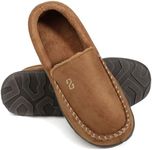 Zizor Men's Moccasin Slippers With 