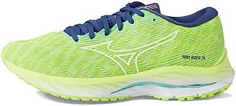 Mizuno Women's Wave Rider 26 Running Shoe, Neo Lime/White, 6.5