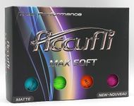 ACCUFLI Max Soft Golf Balls (Matte Mix 12 Pack)