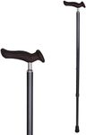 Carex Health Brands Comfort Walking Cane with an Ergonomic Extra Comfortable Grip, Dark Gray