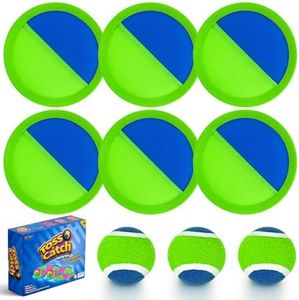 Ayeboovi Toss and Catch Ball Game Outdoor Beach Pool Toys for Kids Games 6 Paddle 3 Balls Pool Beach Lawn Yard Games 3 4 5 6 7 8+ Year Old Toddler Boys Girls Birthday Gift Stocking Stuffers