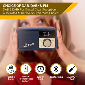 Roberts Revival PETITE2 Digital Radio – Midnight Blue